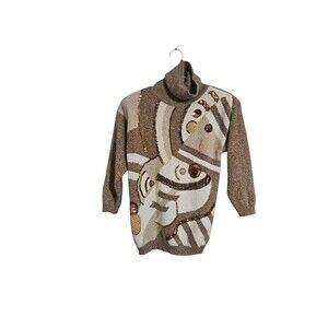 Vintage 1992 I.B. Diffusion Sweater Small 58% Silk Sequence Design